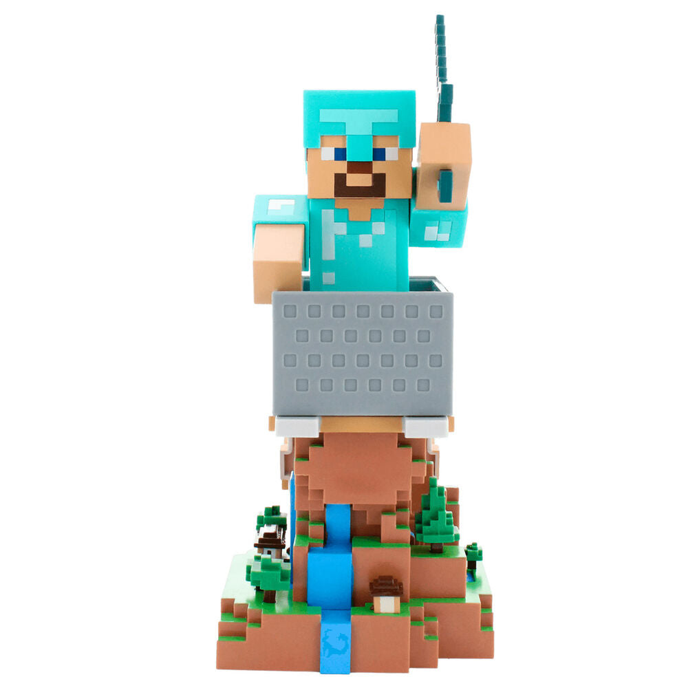 Cable Guy soporte sujecion Diamond Steve Minecraft 20cm EXQUISITE GAMING