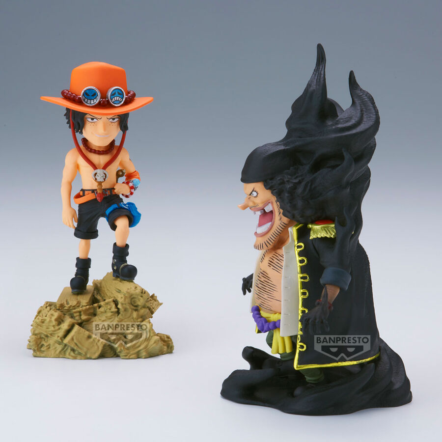 Figura Portgas D.Ace Vs Marshall.D.Teach Log Stories One Piece 8cm BANPRESTO