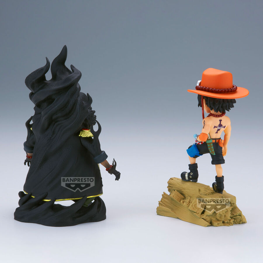 Figura Portgas D.Ace Vs Marshall.D.Teach Log Stories One Piece 8cm BANPRESTO