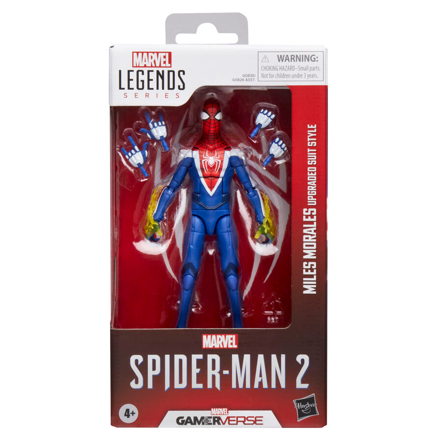 Figura Miles Morales Upgraded Suit Style Spider-Man 2 Marvel Legends 15cm HASBRO