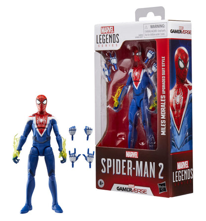 Figura Miles Morales Upgraded Suit Style Spider-Man 2 Marvel Legends 15cm HASBRO