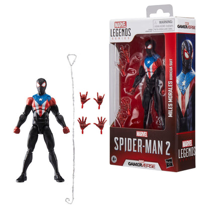 Figura Miles Morales Boricua Suit Spider-Man 2 Marvel Legends 15cm HASBRO