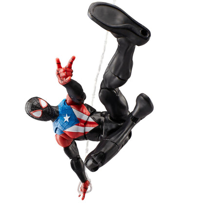Figura Miles Morales Boricua Suit Spider-Man 2 Marvel Legends 15cm HASBRO