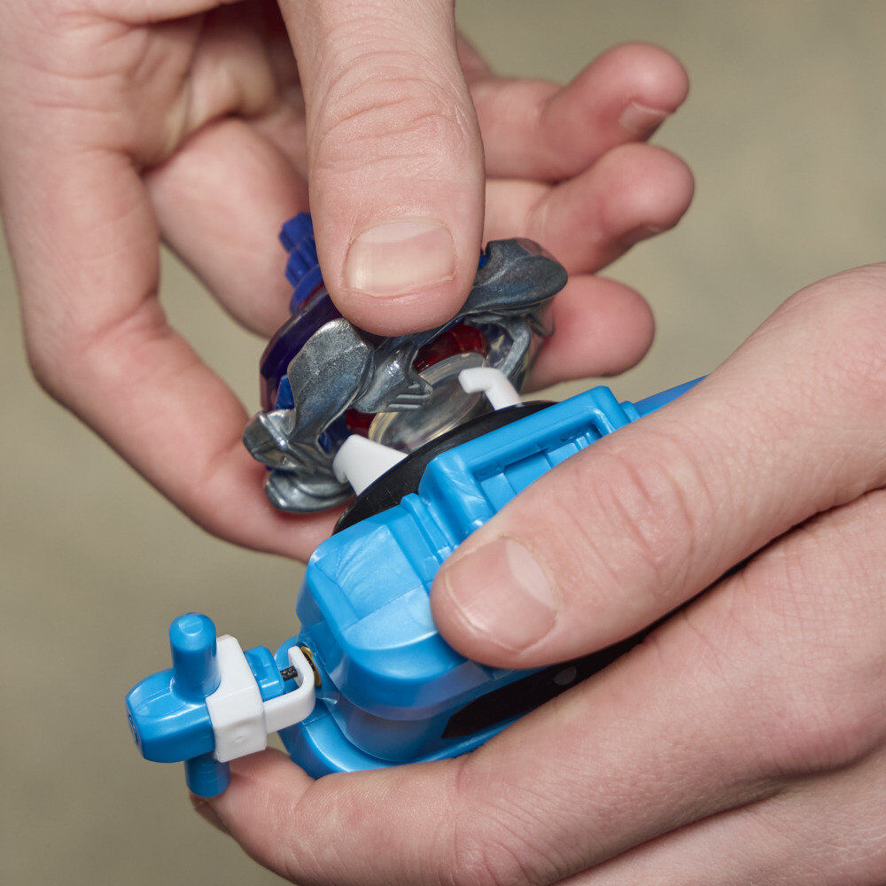 Set Premium lanzador con cuerda y top Cobalt Dragoon 2-60C Beyblade X HASBRO