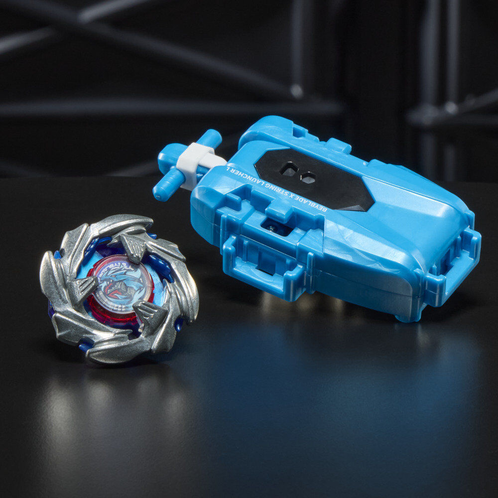 Set Premium lanzador con cuerda y top Cobalt Dragoon 2-60C Beyblade X HASBRO