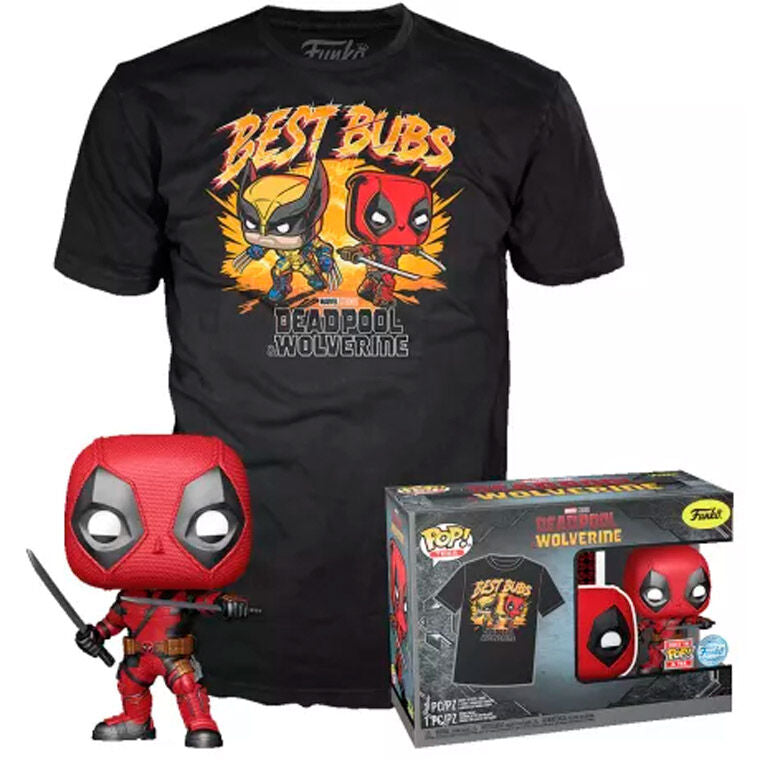Set figura POP & Tee Marvel Deadpool & Wolverine FUNKO