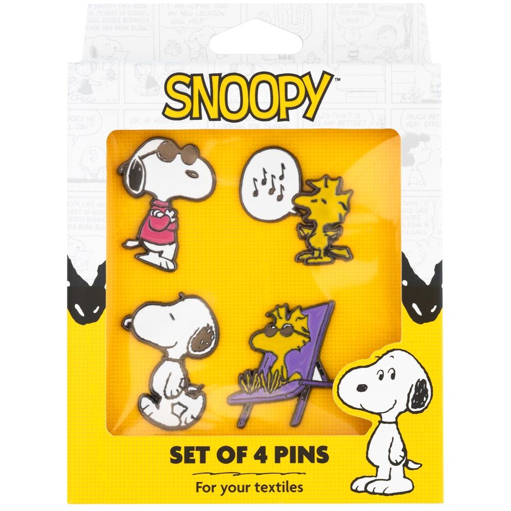 Set 4 pins Snoopy ERIK