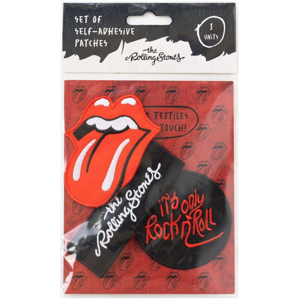 Set 3 parches Rolling Stones ERIK