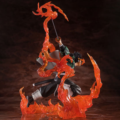 Figura Tanjiro Kamado Kyojuro Rengokus Sword Guard Demon Slayer Kimetsu no Yaiba 19,5cm TAMASHII NATIONS