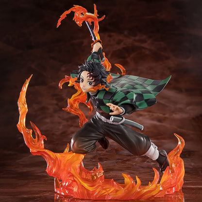 Figura Tanjiro Kamado Kyojuro Rengokus Sword Guard Demon Slayer Kimetsu no Yaiba 19,5cm TAMASHII NATIONS