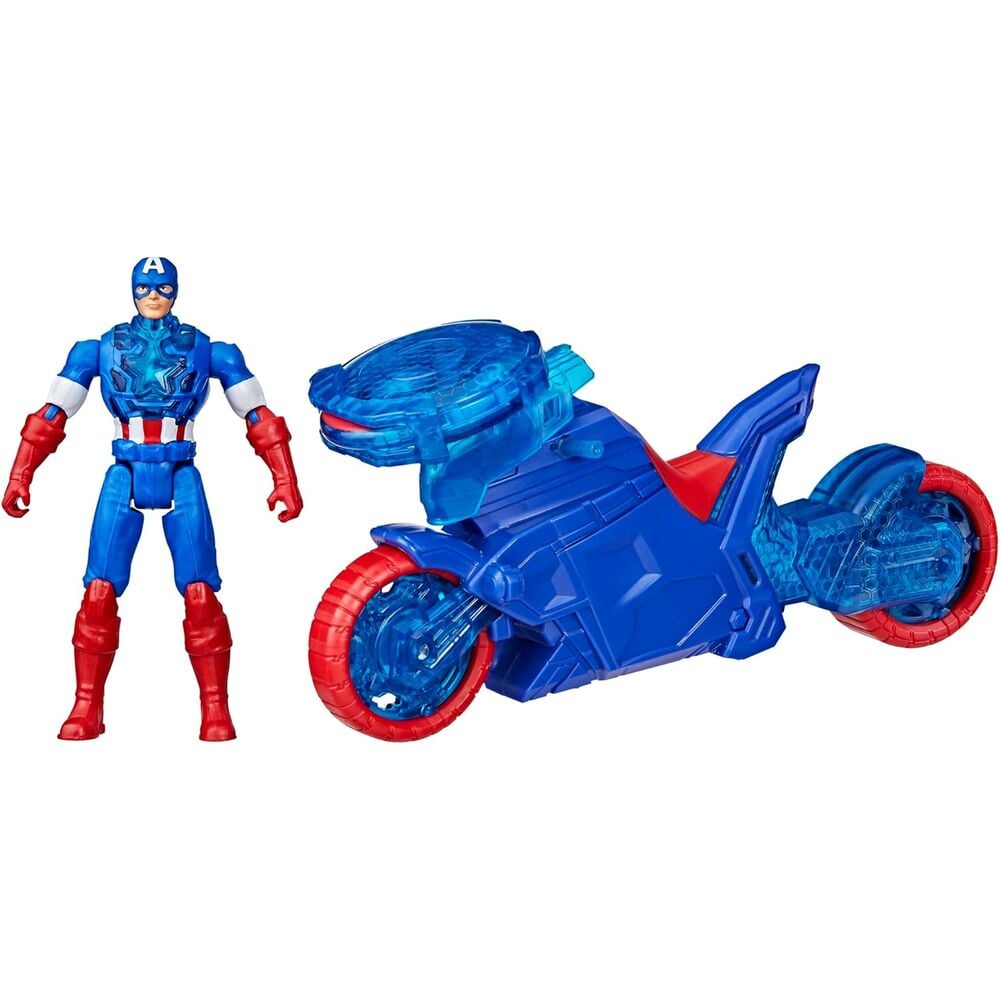 Moto Lanzaescudos + figura Capitan America Los Vengadores Avengers Marvel HASBRO