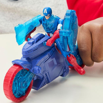 Moto Lanzaescudos + figura Capitan America Los Vengadores Avengers Marvel HASBRO