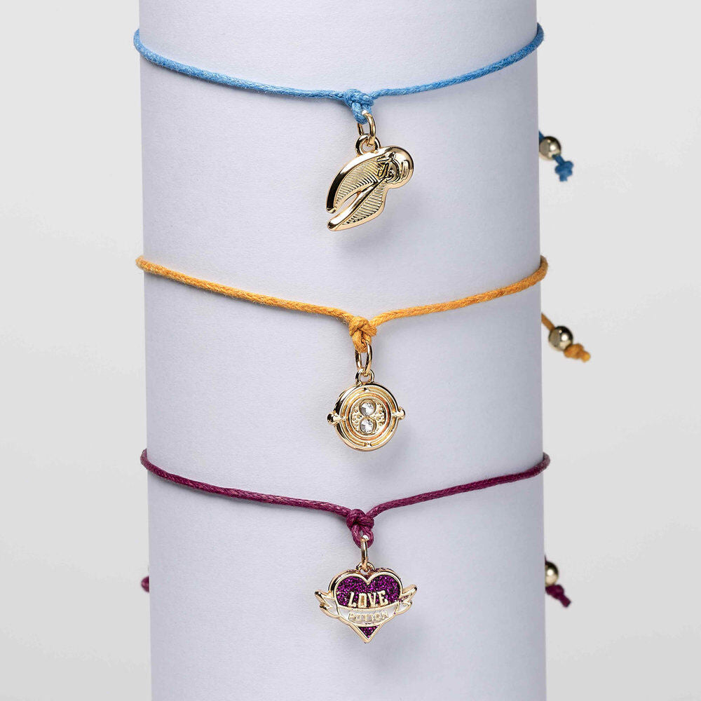 Set 3 pulseras Amistad Snitch Dorada Harry Potter THE CARAT SHOP