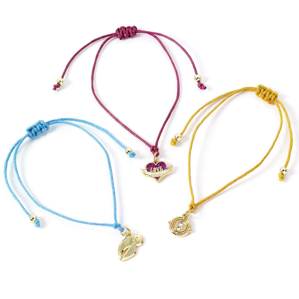 Set 3 pulseras Amistad Snitch Dorada Harry Potter THE CARAT SHOP