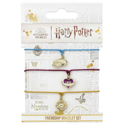 Set 3 pulseras Amistad Snitch Dorada Harry Potter THE CARAT SHOP