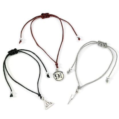 Set 3 pulseras Amistad Reliquias de la Muerte Harry Potter THE CARAT SHOP