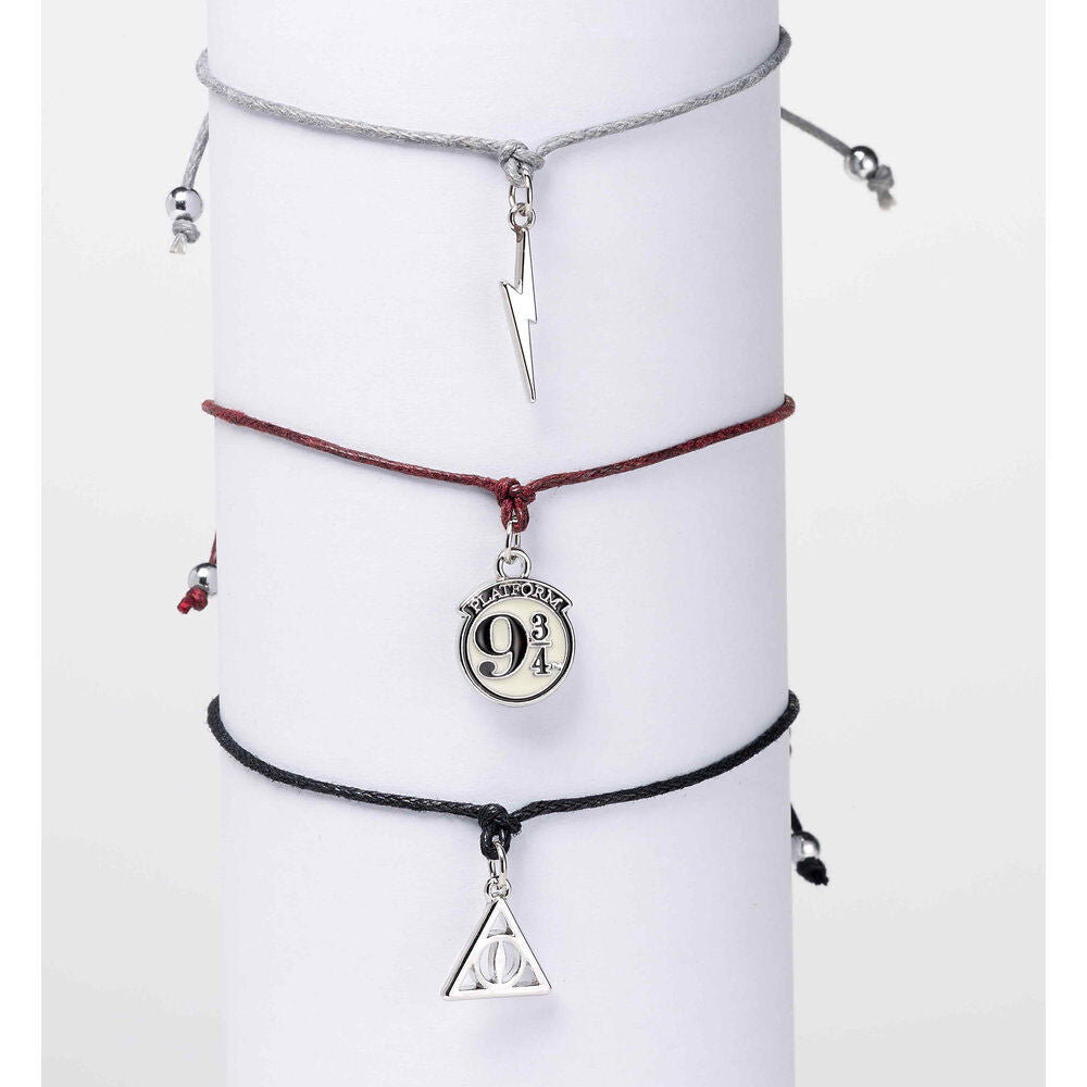 Set 3 pulseras Amistad Reliquias de la Muerte Harry Potter THE CARAT SHOP