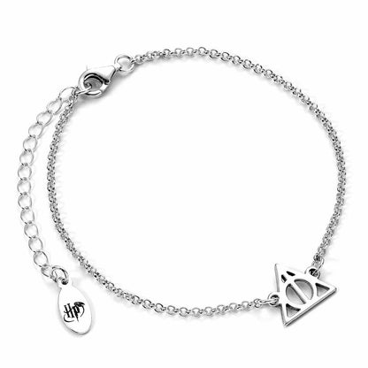 Pulsera Las Reliquias de la Muerte Harry Potter plata de ley THE CARAT SHOP