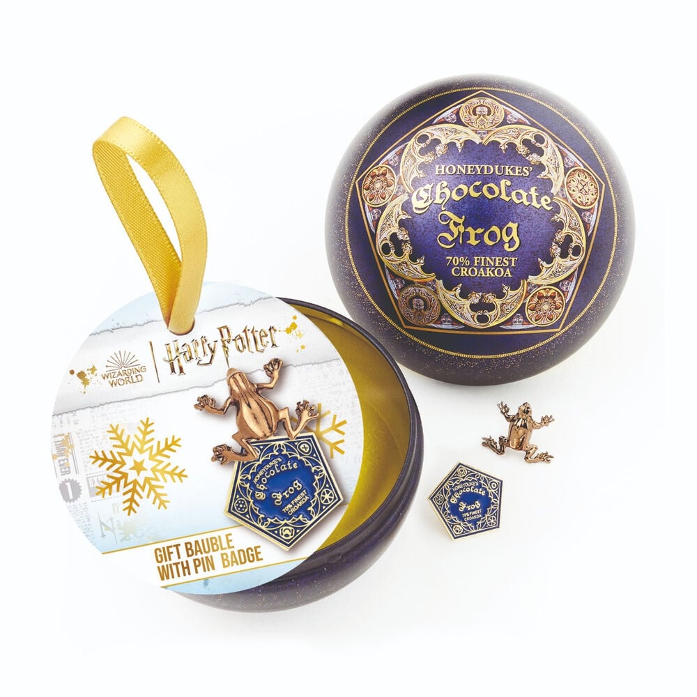 Pin Rana de Chocolate + Bola de Navidad Harry Potter THE CARAT SHOP