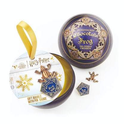 Pin Rana de Chocolate + Bola de Navidad Harry Potter THE CARAT SHOP
