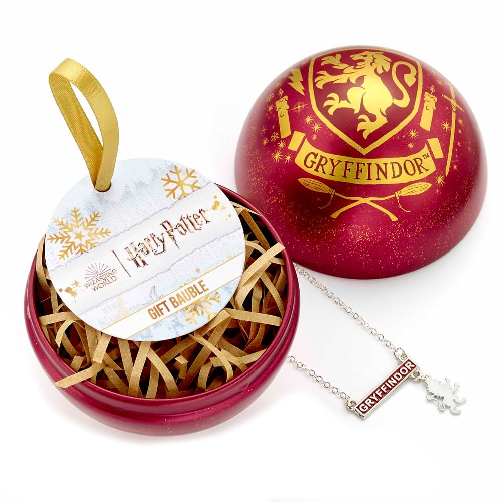 Colgante Gryffindor + Bola de Navidad Harry Potter THE CARAT SHOP