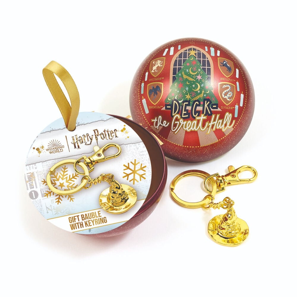 Llavero Sombrero Seleccionador + Bola de Navidad Harry Potter THE CARAT SHOP