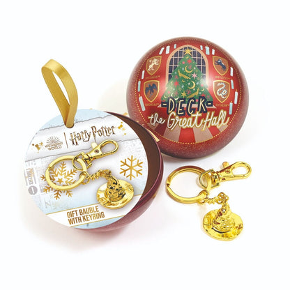 Llavero Sombrero Seleccionador + Bola de Navidad Harry Potter THE CARAT SHOP