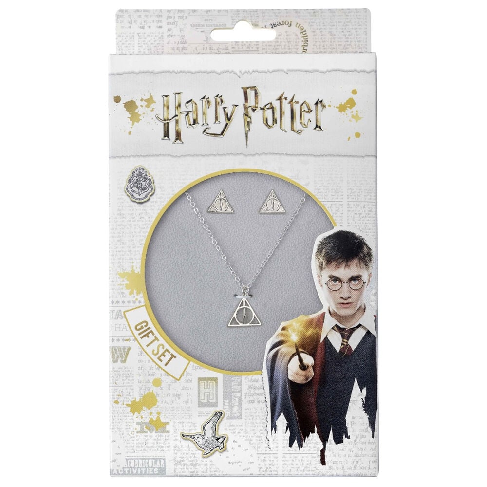 Set Colgante y pendientes Reliquias de la Muerte Harry Potter THE CARAT SHOP
