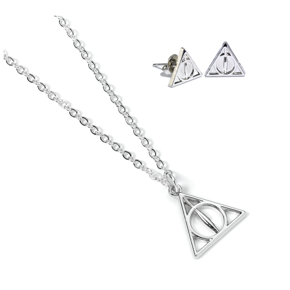 Set Colgante y pendientes Reliquias de la Muerte Harry Potter THE CARAT SHOP