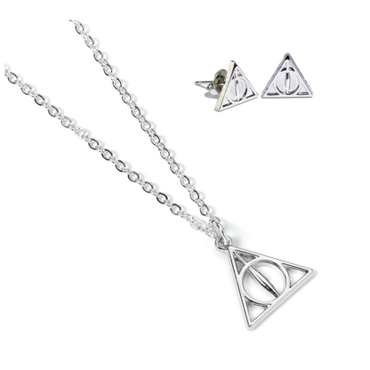 Set Colgante y pendientes Reliquias de la Muerte Harry Potter THE CARAT SHOP