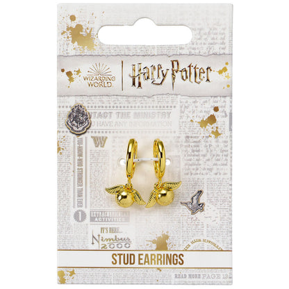 Pendientes Snitch Dorada Harry Potter THE CARAT SHOP