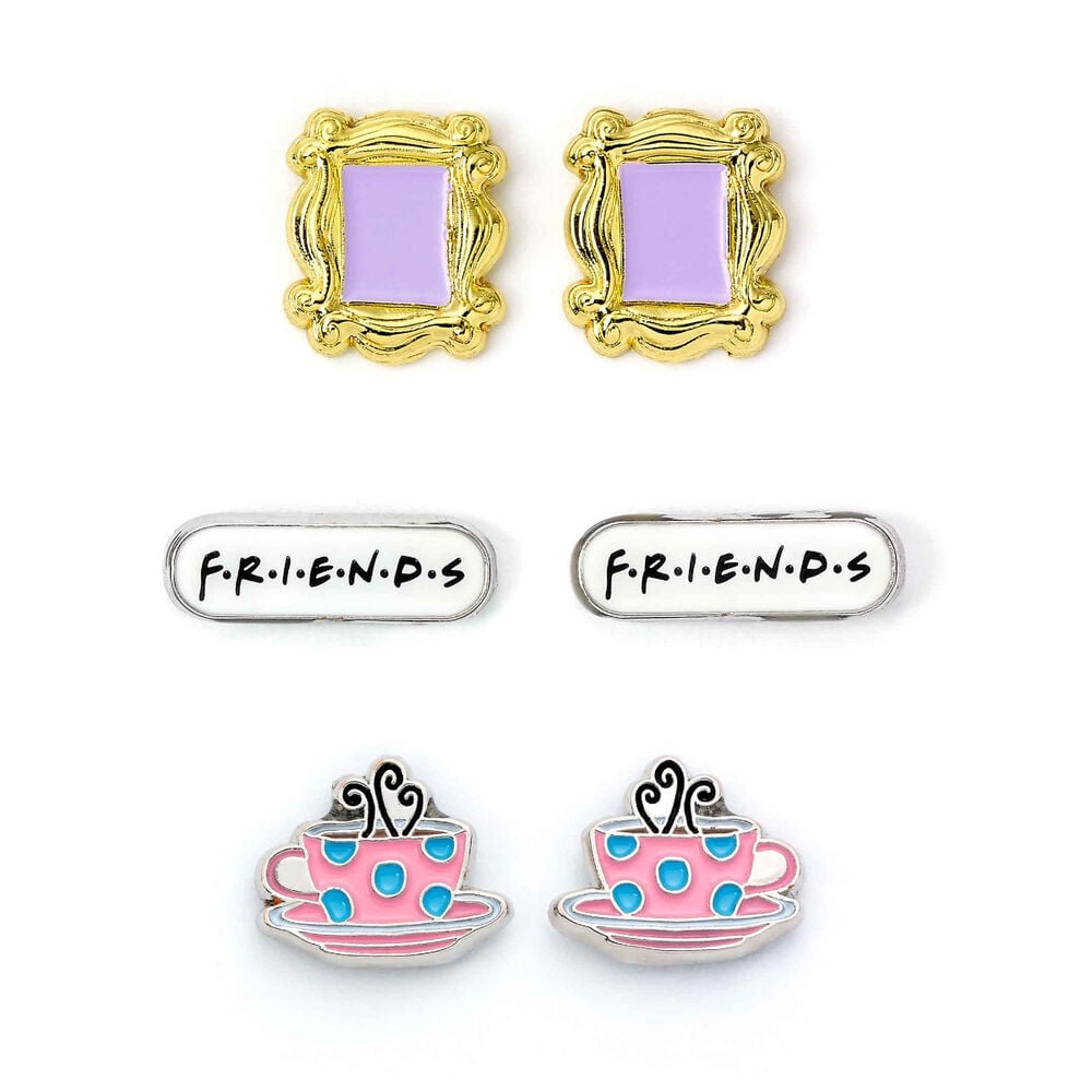 Set 3 pares de pendientes Friends THE CARAT SHOP
