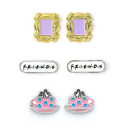 Set 3 pares de pendientes Friends THE CARAT SHOP