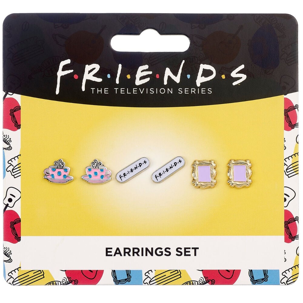 Set 3 pares de pendientes Friends THE CARAT SHOP