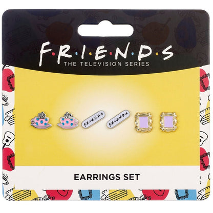 Set 3 pares de pendientes Friends THE CARAT SHOP