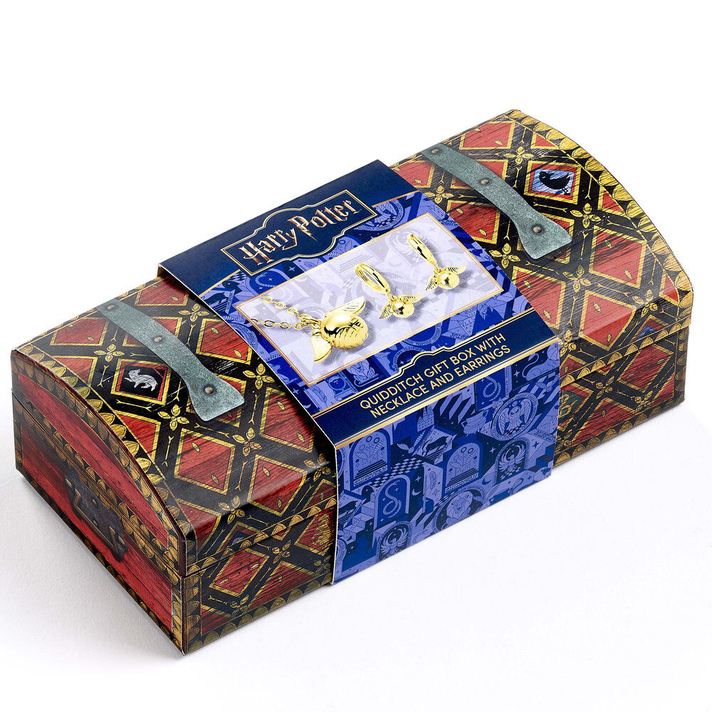 Set Colgante + pendientes Snitch Dorada Harry Potter THE CARAT SHOP