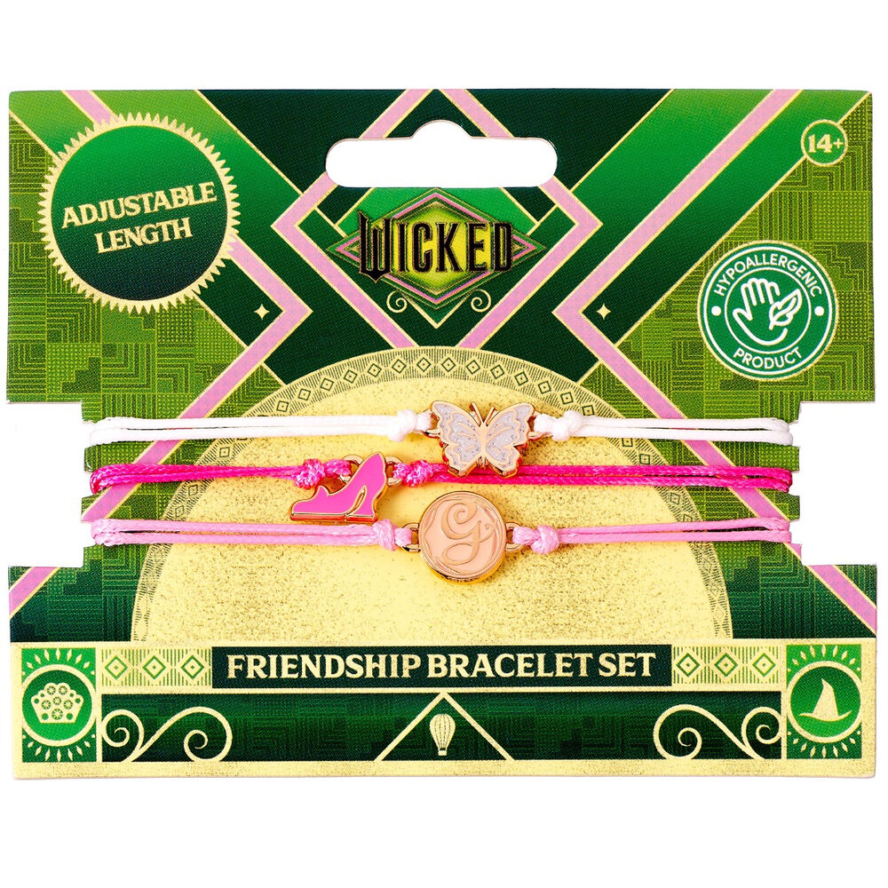 Set 2 pulseras Amistad Glinda Wicked THE CARAT SHOP