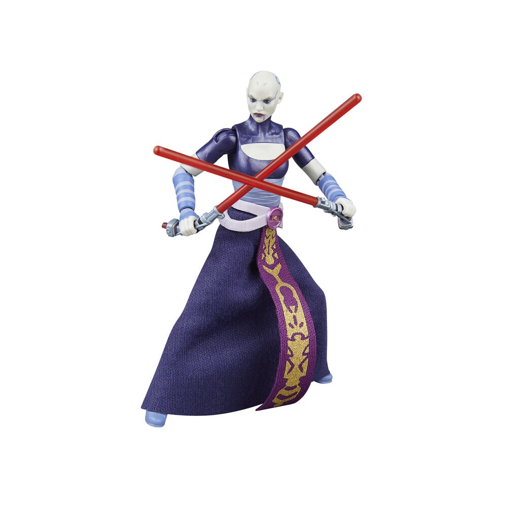 Figura Asajj Ventress La Guerra de los Clones Star Wars 9,5cm HASBRO