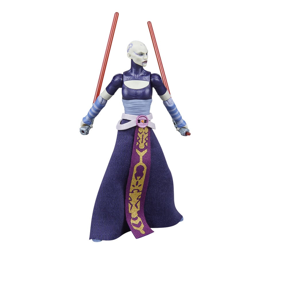 Figura Asajj Ventress La Guerra de los Clones Star Wars 9,5cm HASBRO