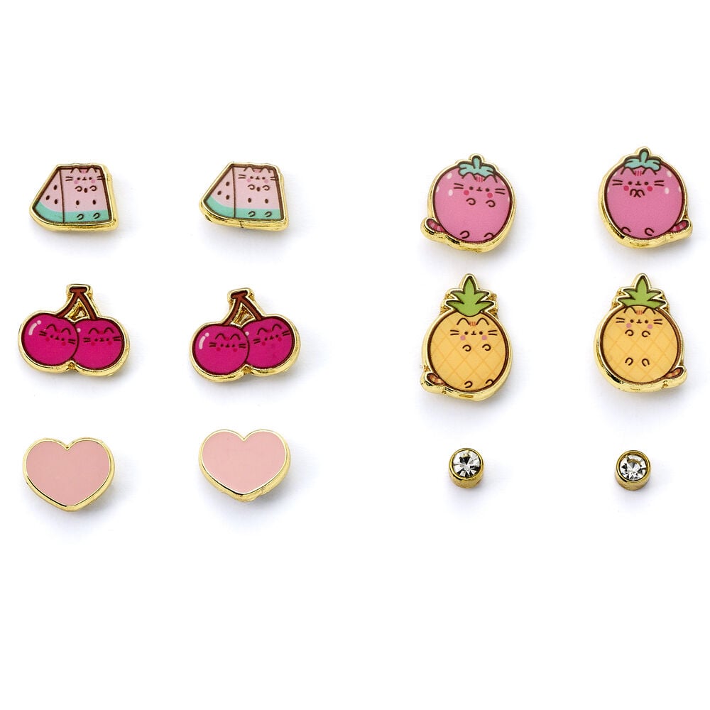 Set 6 pares pendientes Pusheen THE CARAT SHOP