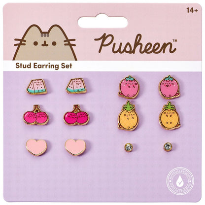Set 6 pares pendientes Pusheen THE CARAT SHOP