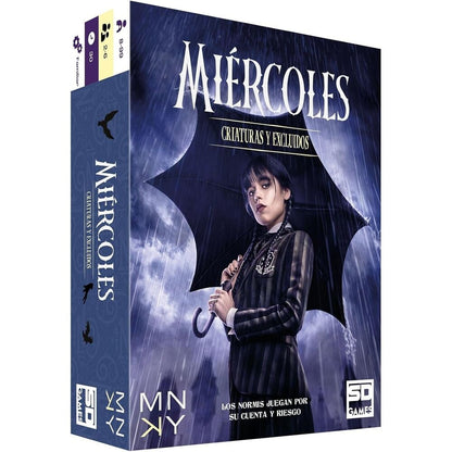 Juego de cartas Criaturas y Excluidos Miercoles Wednesday español SD GAMES
