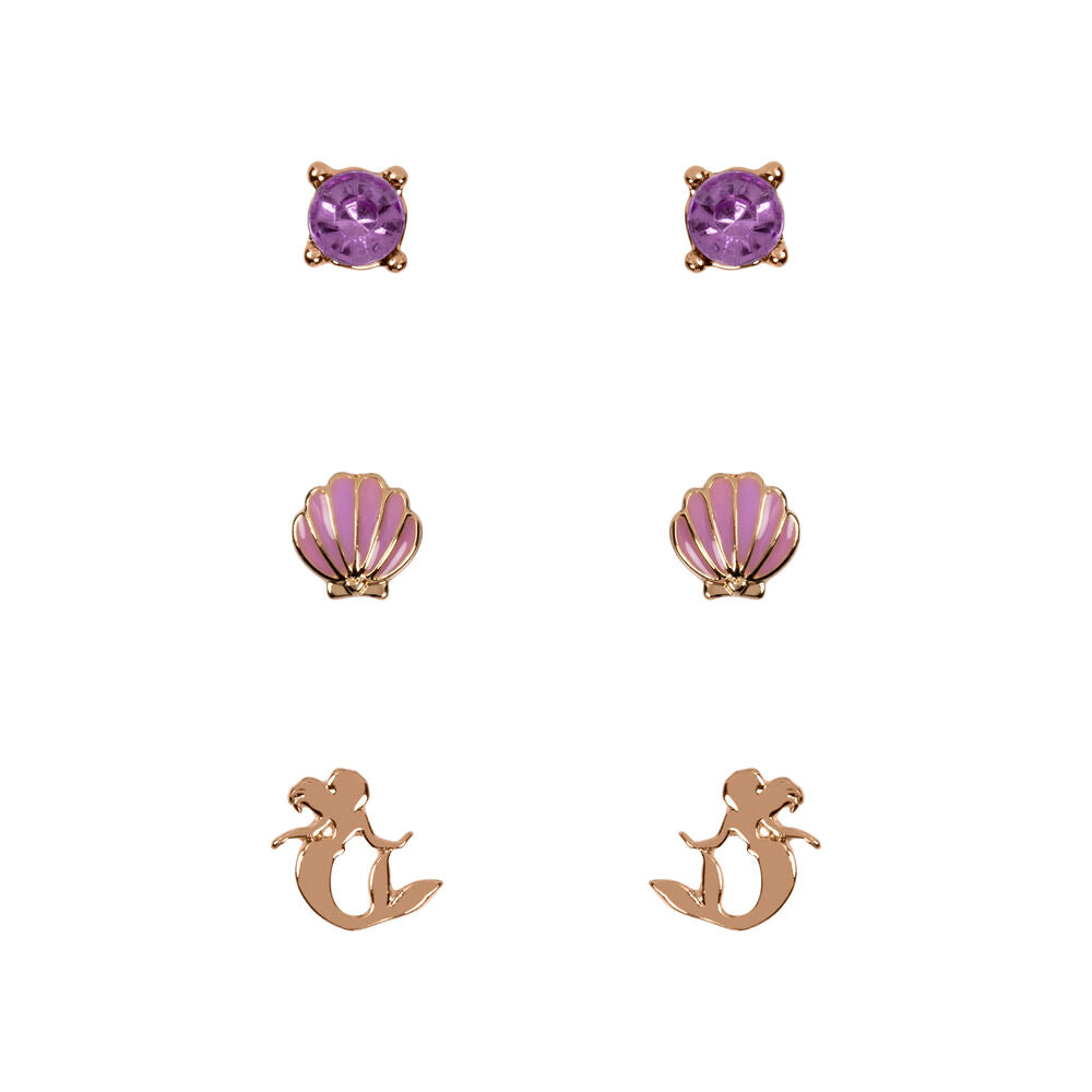 Set 3 Pares de pendientes La Sirenita Disney PEERS HARDY