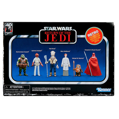 Set 6 figuras coleccion Retro Star Wars El Retorno del Jedi 9,5cm surtido HASBRO