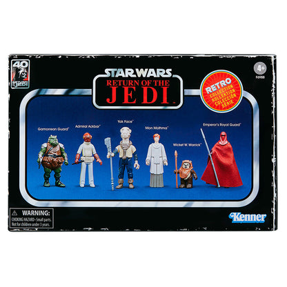 Set 6 figuras coleccion Retro Star Wars El Retorno del Jedi 9,5cm surtido HASBRO