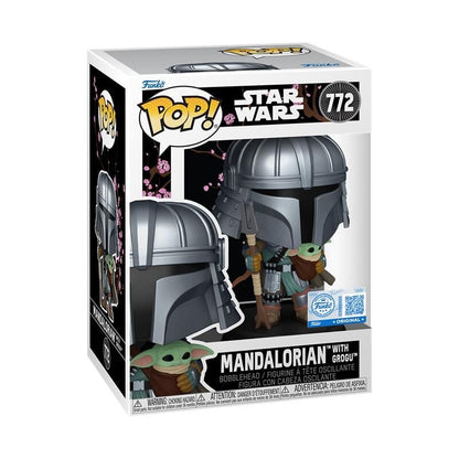 Figura POP Star Wars Impressions  Mandalorian with Grogu Exclusive FUNKO
