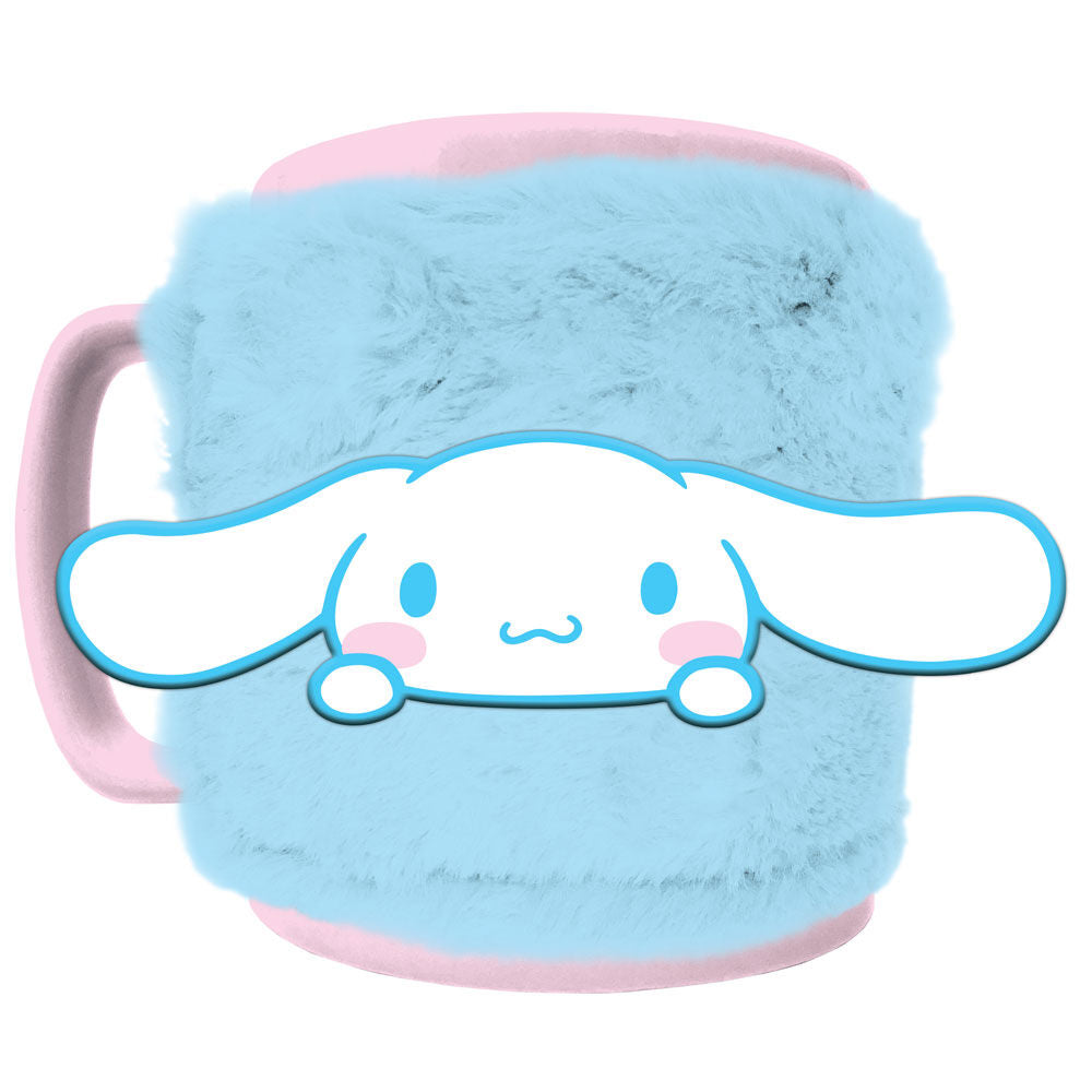 Taza funda de peluche Cinnamoroll Hello Kitty 440ml PYRAMID