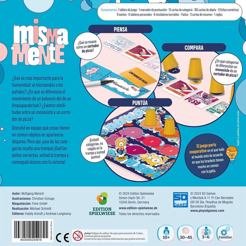 Juego de Mesa Mismamente español SD GAMES