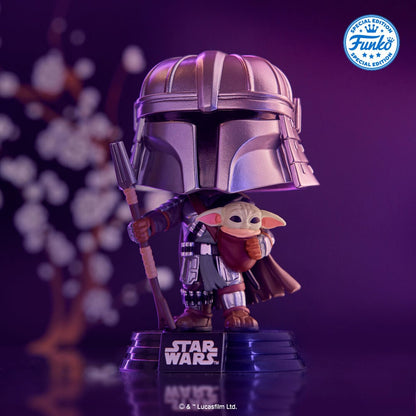 Figura POP Star Wars Impressions  Mandalorian with Grogu Exclusive FUNKO