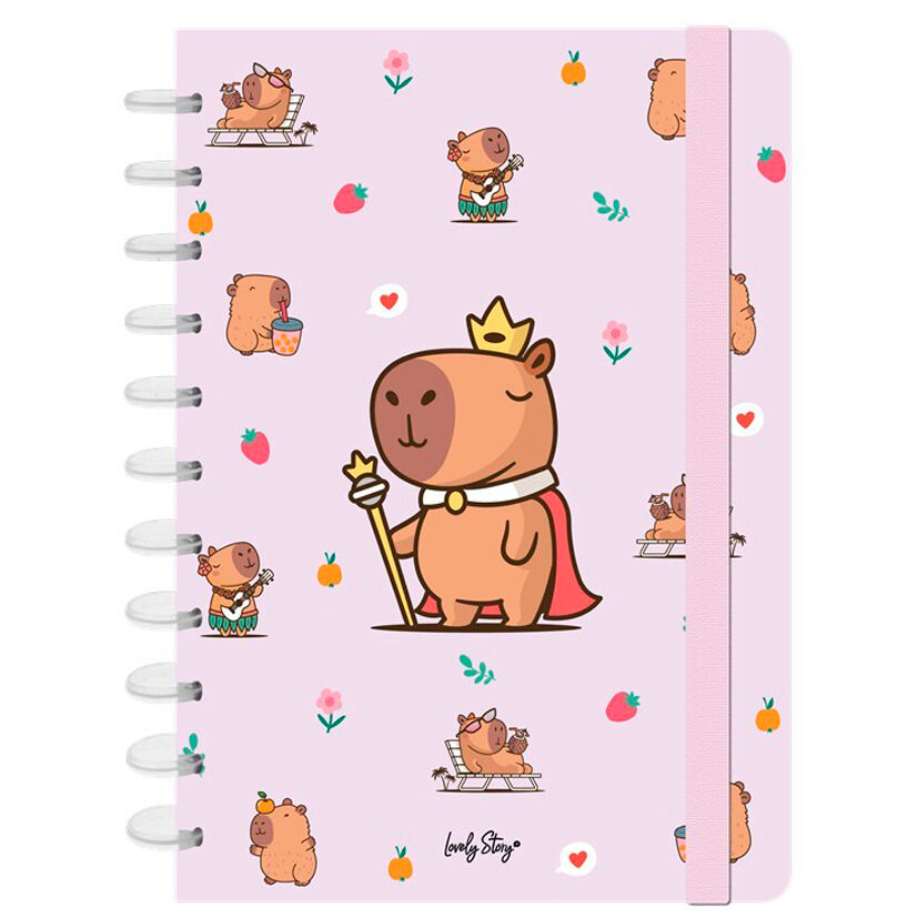 Cuaderno A4 Majesty Capibara LOVELY STORY